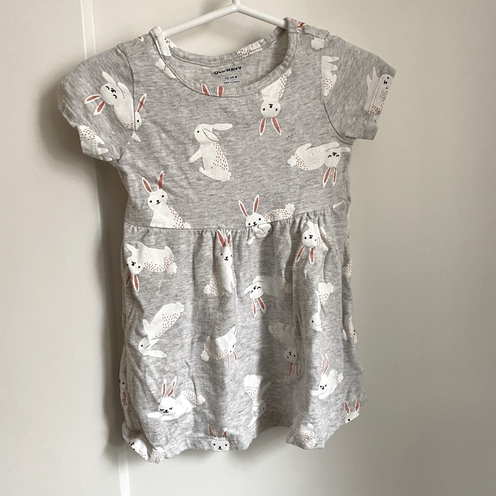 Old navy bunny dress 12-18m